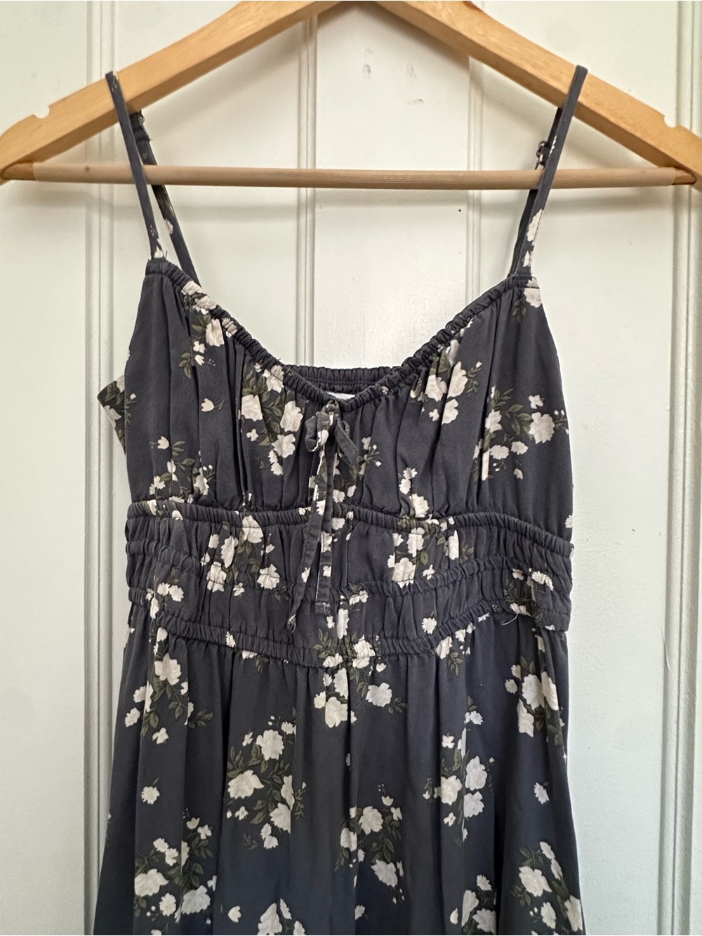 Hollister Charcoal Floral Mini Dress
